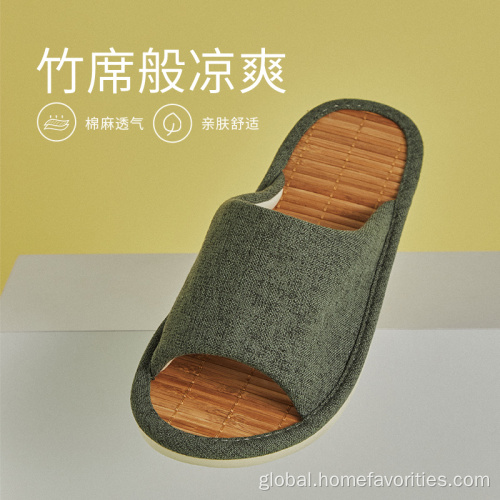 Mens Linen Slippers Home Couple Indoor Japanese Cotton Slippers Factory